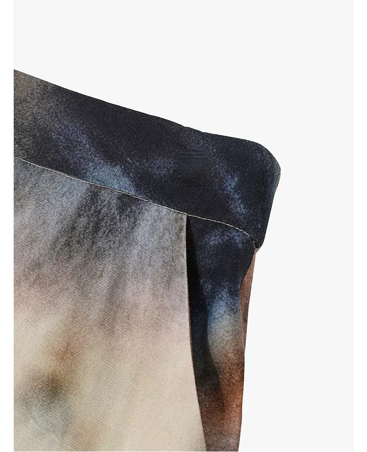 AYANAS Colorful Spiral Tie-Dye Skirt