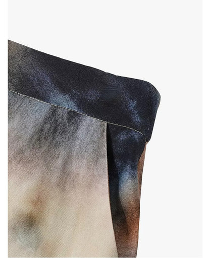 AYANAS Colorful Spiral Tie-Dye Skirt