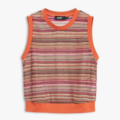 AYANAS Crew-Neck Sleeveless Knit Top