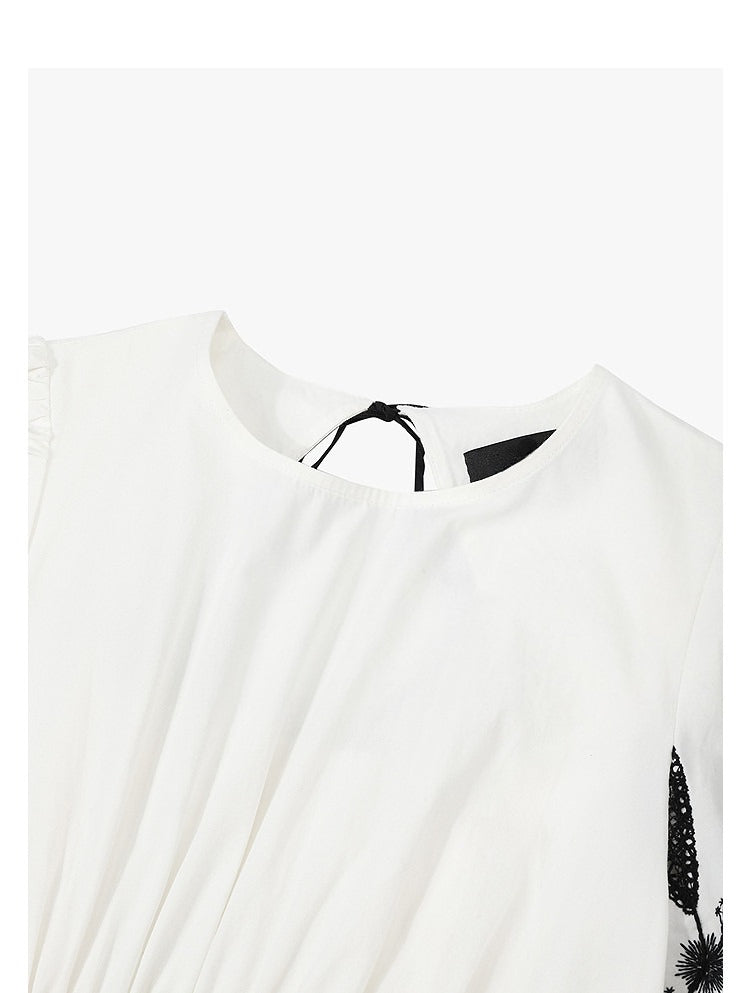 AYANAS Contrasting-colour embroidered women’s dress
