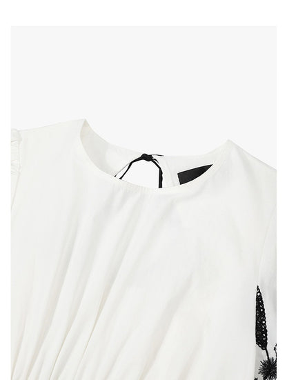 AYANAS Contrasting-colour embroidered women’s dress