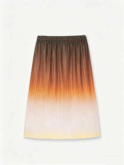 AYANAS Printed straight-cut midi skirt