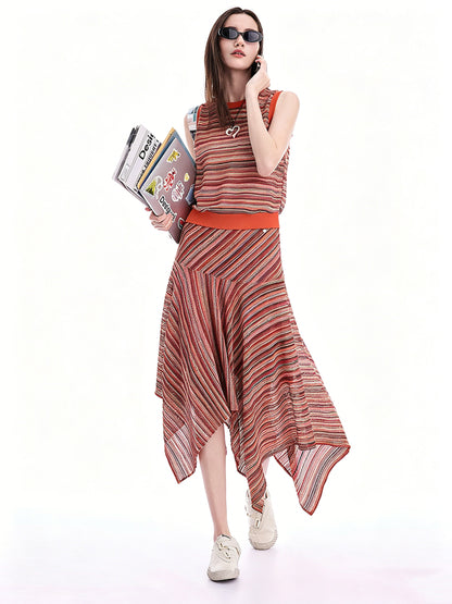 AYANAS Crew-Neck Sleeveless Knit Top