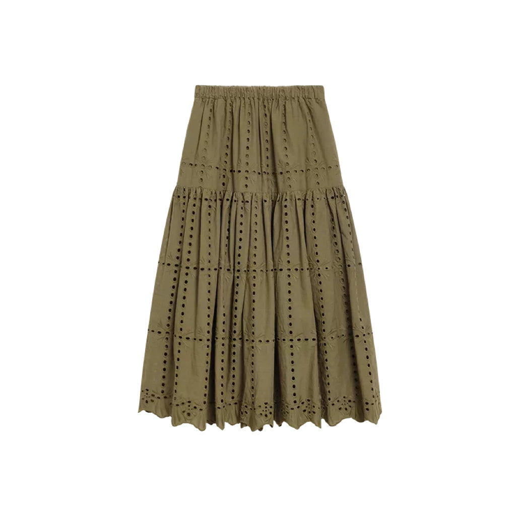 AYANAS Loose-fitting, openwork embroidered women's shirt-dress set