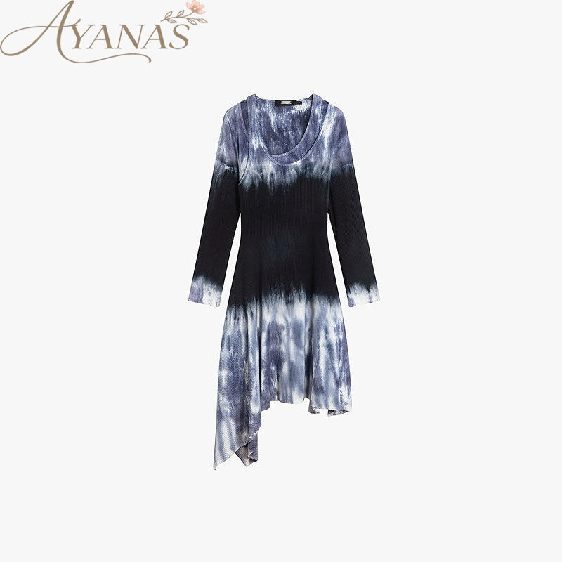 AYANAS Double-layered off-the-shoulder dress