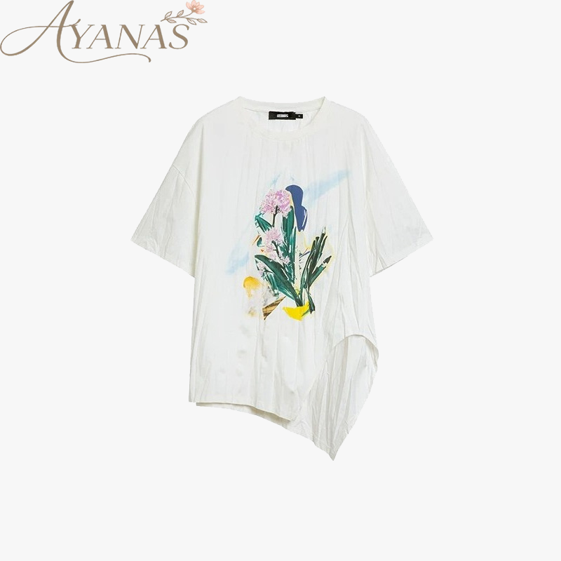 AYANAS Long-Sleeve Printed T-Shirt