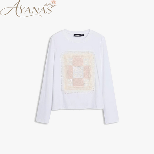 AYANAS Pink Fringed Women's T-Shirt