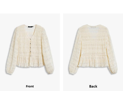 AYANAS White women's lace shirt