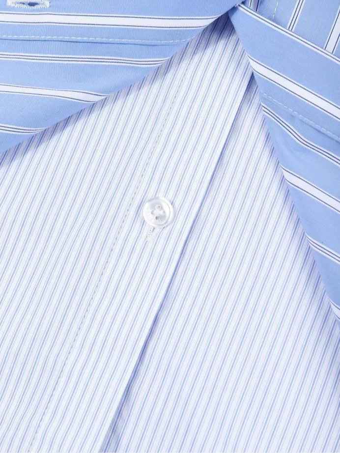 AYANAS  Striped Patchwork Two-Piece-Style Shirt