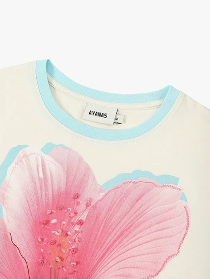 AYANAS  Printed Crew-Neck Short-Sleeve T-Shirt