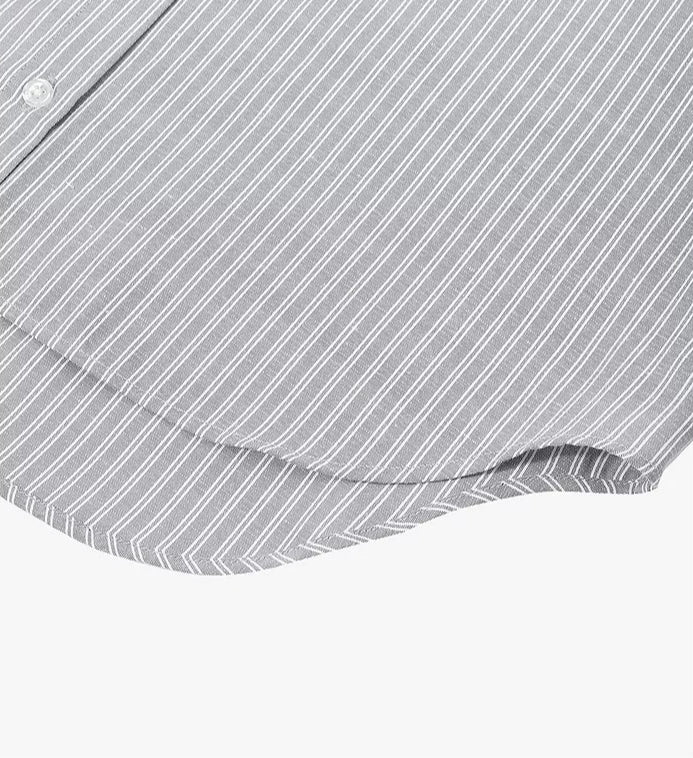AYANAS Women's Shirt with Hand-Painted Floral Print and Stripes
