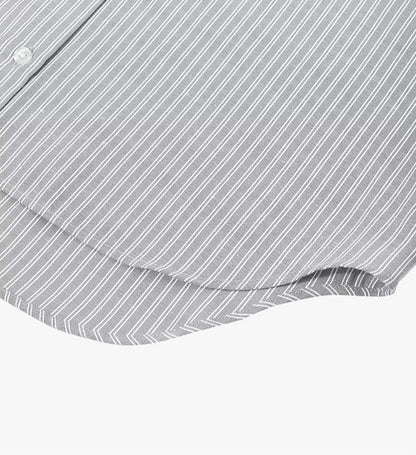 AYANAS Women's Shirt with Hand-Painted Floral Print and Stripes