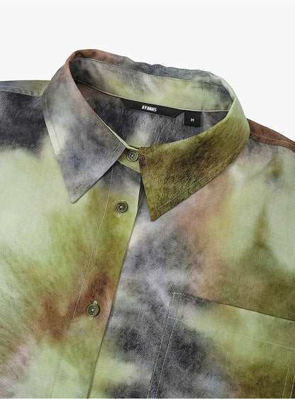 AYANAS Women's Tie-Dye Printed Shirt - Skirt Set