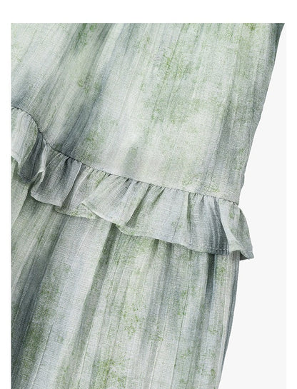 AYANAS Women's Ruffle Sleeveless Dress