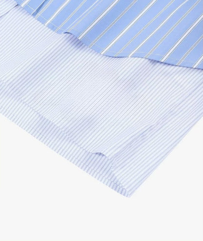 AYANAS  Striped Patchwork Two-Piece-Style Shirt