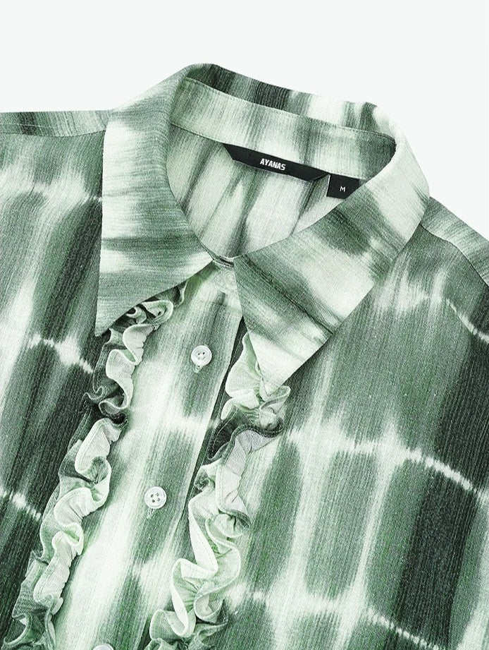 AYANAS Teal Tie-Dye Printed Women's Shirt Set
