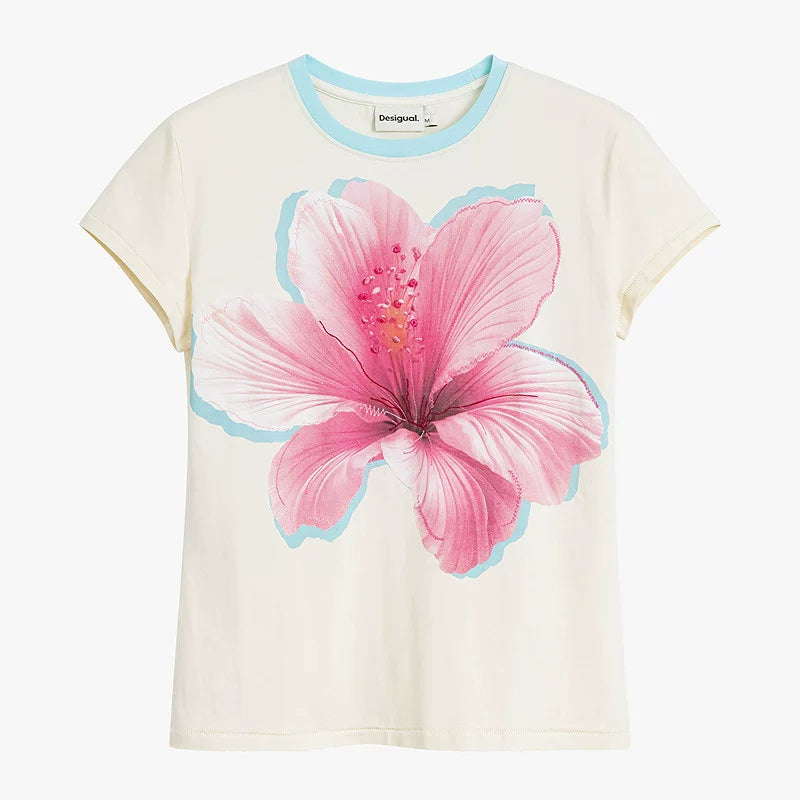 AYANAS  Printed Crew-Neck Short-Sleeve T-Shirt
