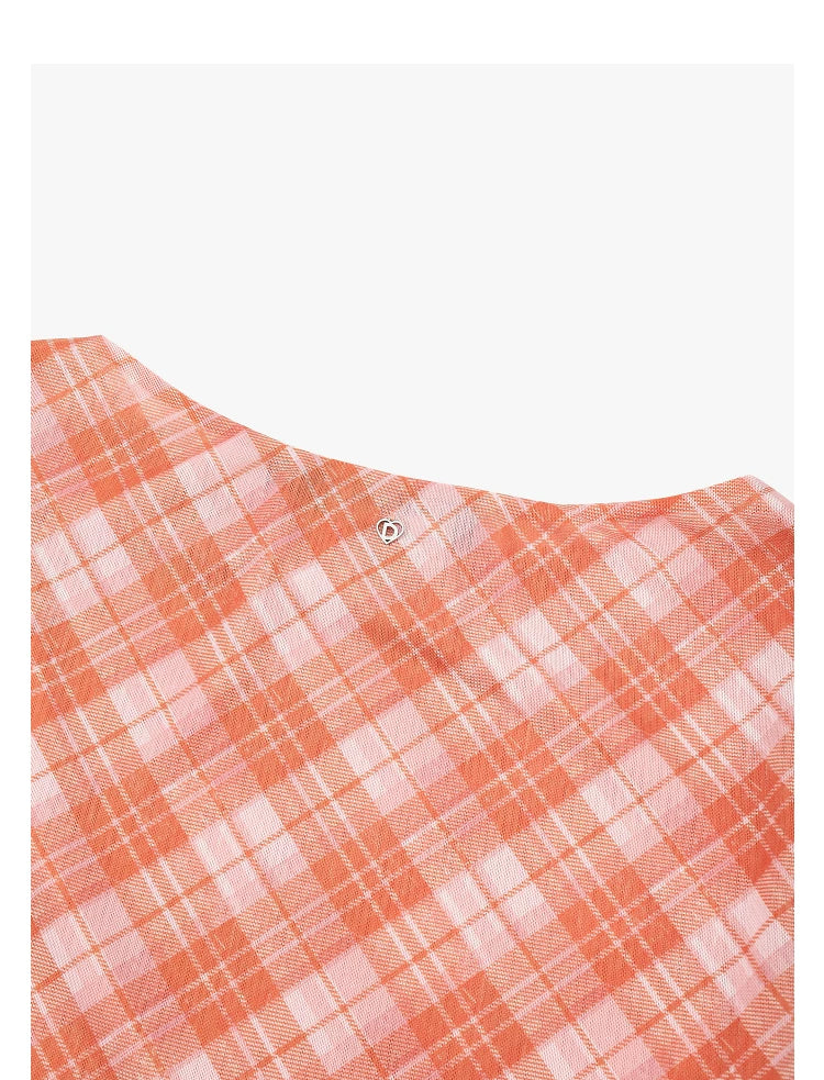 AYANAS Orange-print short-sleeve dress set