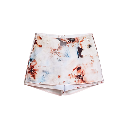 AYANAS Floral-Print Skirt-Pants: Women's Casual Pants