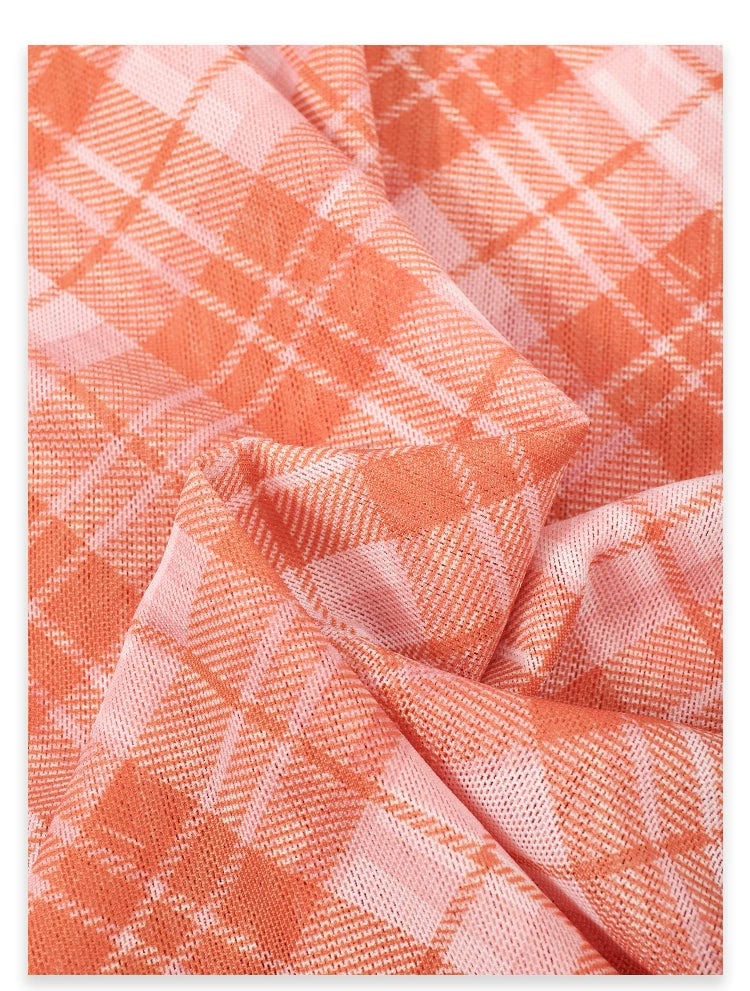 AYANAS Orange-print short-sleeve dress set