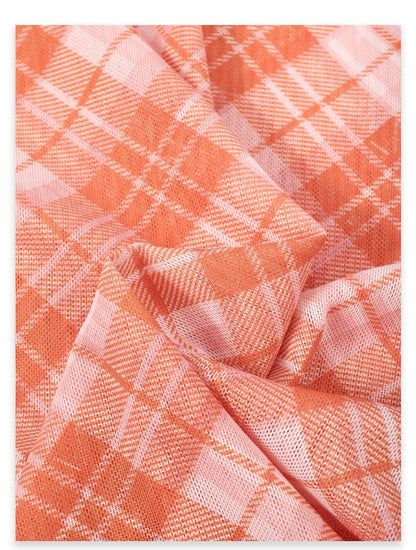 AYANAS Orange-print short-sleeve dress set