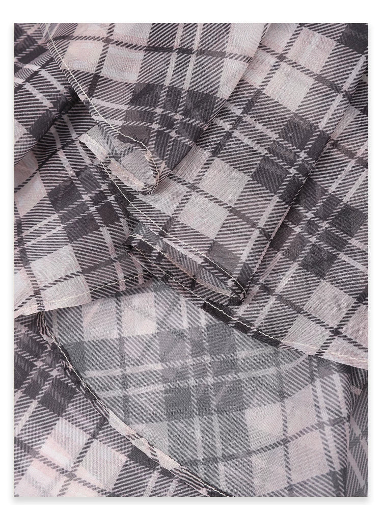 AYANAS Women’s checked print skirt