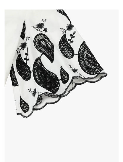 AYANAS Contrasting-colour embroidered women’s dress