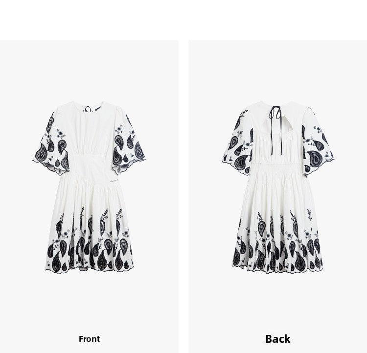 AYANAS Contrasting-colour embroidered women’s dress