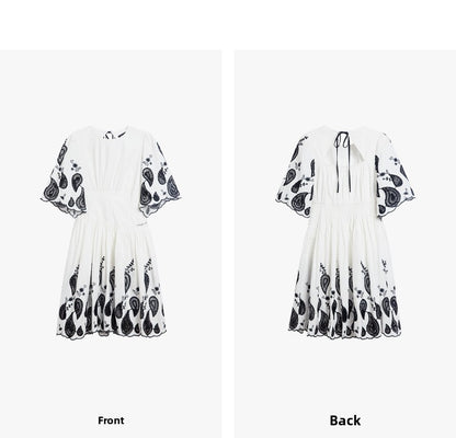 AYANAS Contrasting-colour embroidered women’s dress