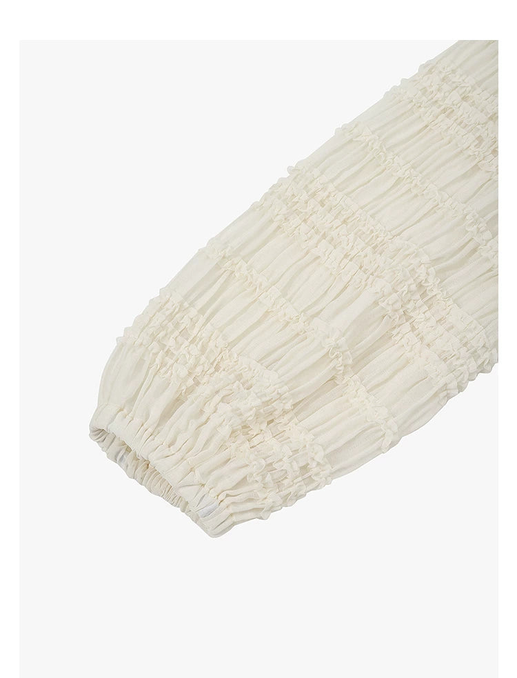AYANAS White women's lace shirt