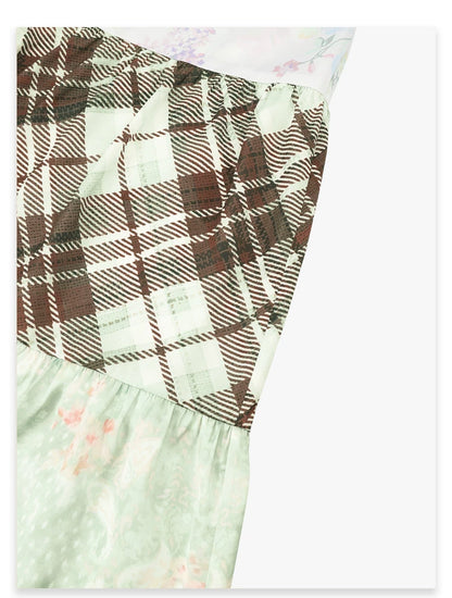 AYANAS Printed patchwork tiered skirt – women’s skirt