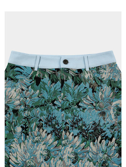 AYANAS  Floral-print A-line mini skirt