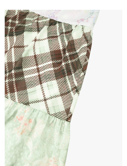 AYANAS Printed patchwork tiered skirt – women’s skirt