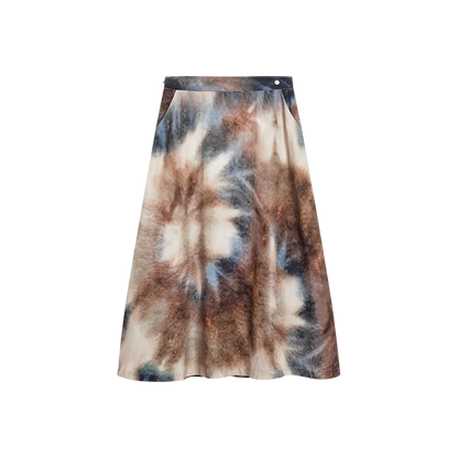 AYANAS Women's Tie-Dye Printed Shirt - Skirt Set