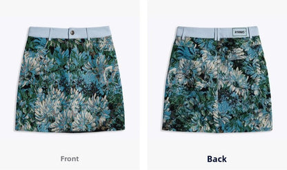 AYANAS  Floral-print A-line mini skirt