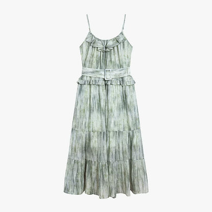 AYANAS Women's Ruffle Sleeveless Dress