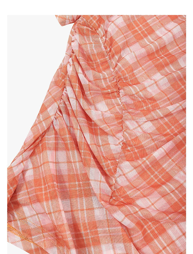 AYANAS Orange-print short-sleeve dress set