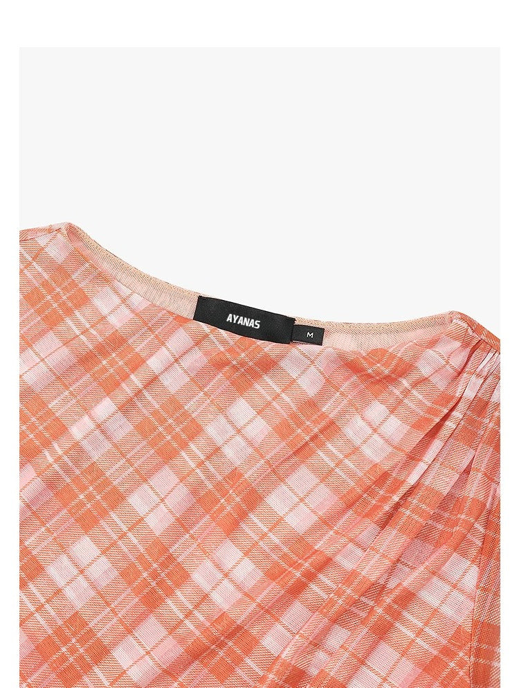 AYANAS Orange-print short-sleeve dress set