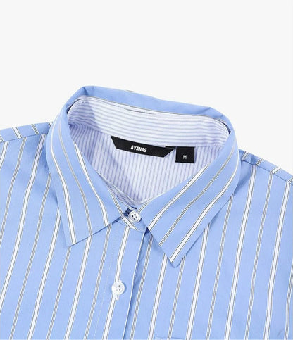 AYANAS  Striped Patchwork Two-Piece-Style Shirt
